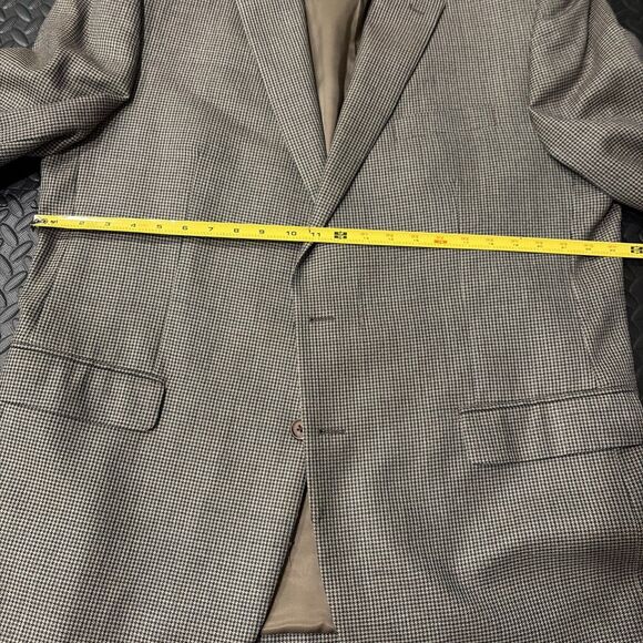 Vtg Ralph Lauren Sport Dillard’s Coat Blazer Brown Tweed Mens 48L Silk Wool Blnd - Picture 13 of 15